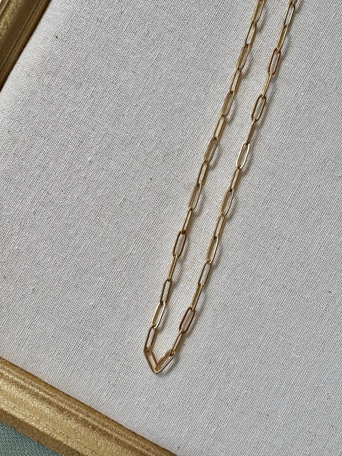Gold Paperclip Chain