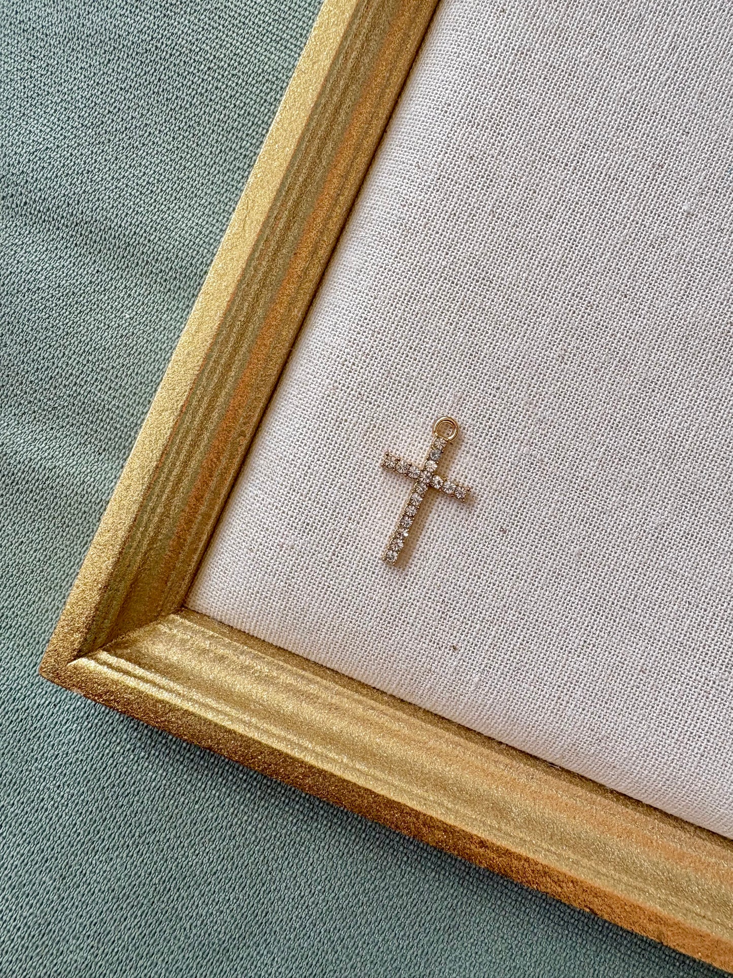 Diamond Cross Charm