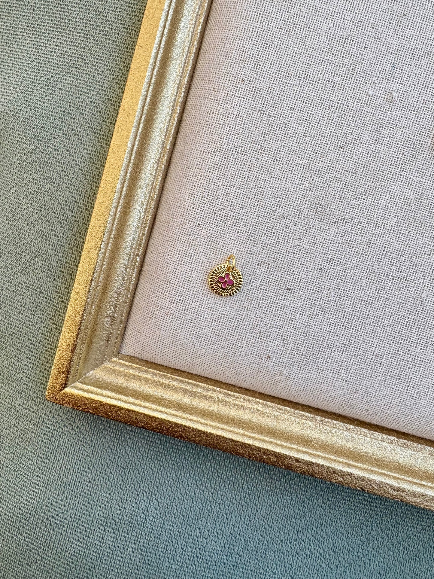 Mini Gold Clover Charms