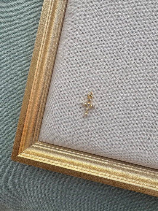 Luxe Cross Drop Charm