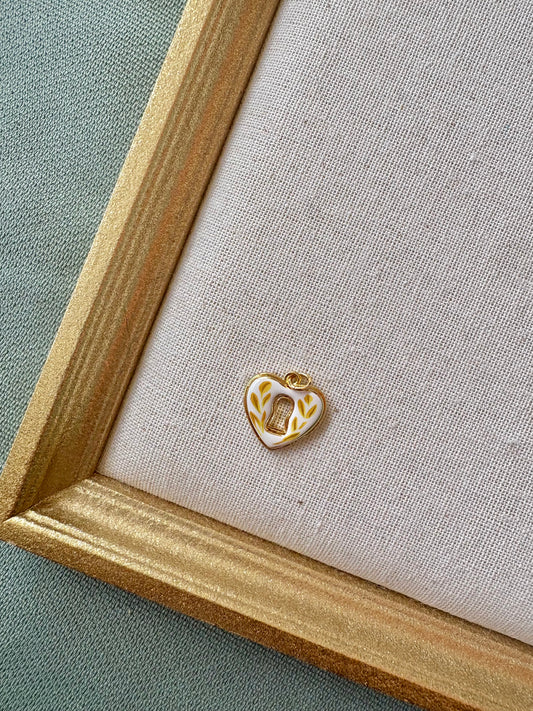 Golden Heartlock Charm