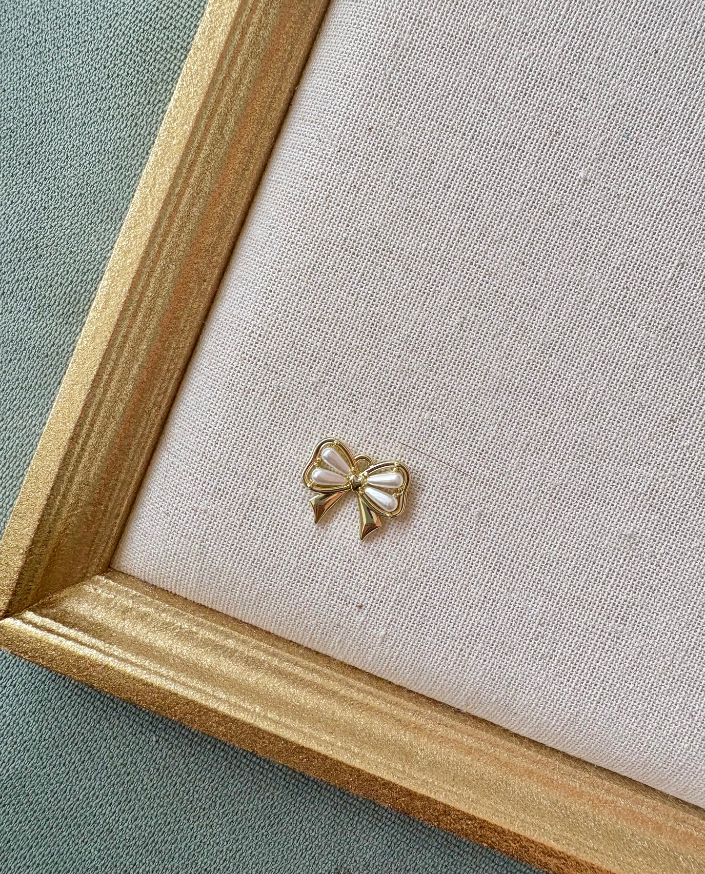 Pearl Bow Charm