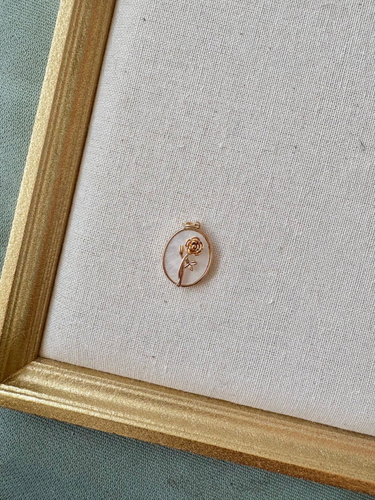 Gold Flower Pendant Luxury Charms