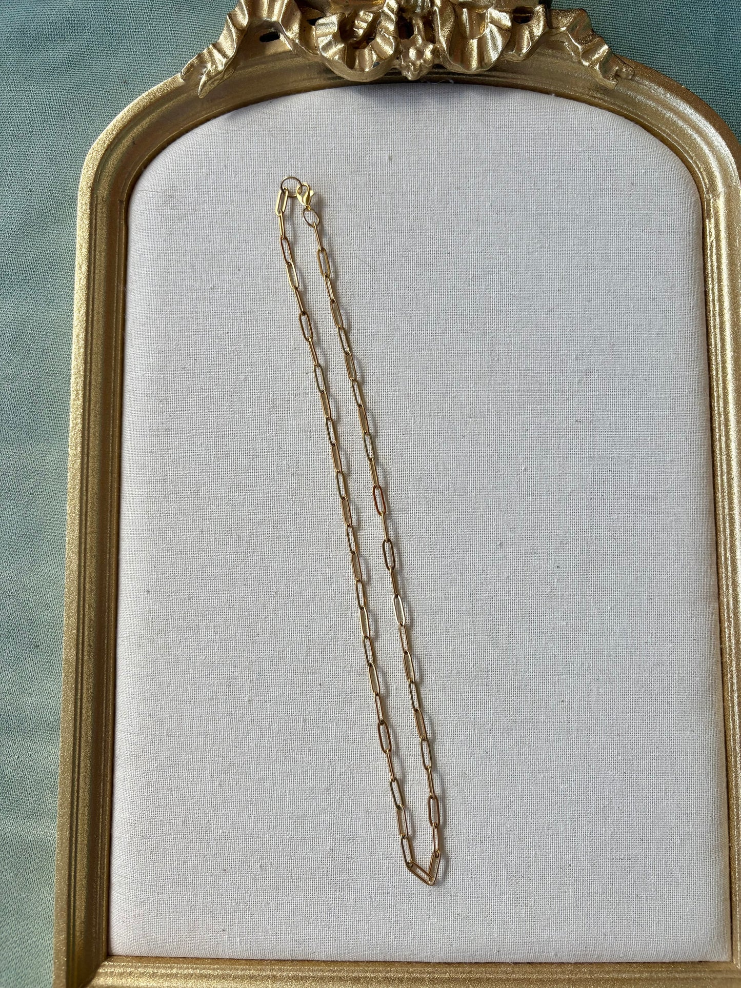 Gold Paperclip Chain