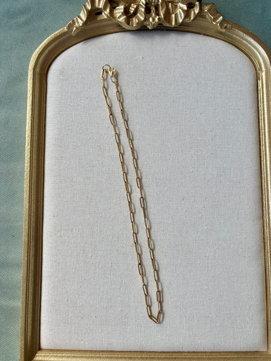Gold Paperclip Chain