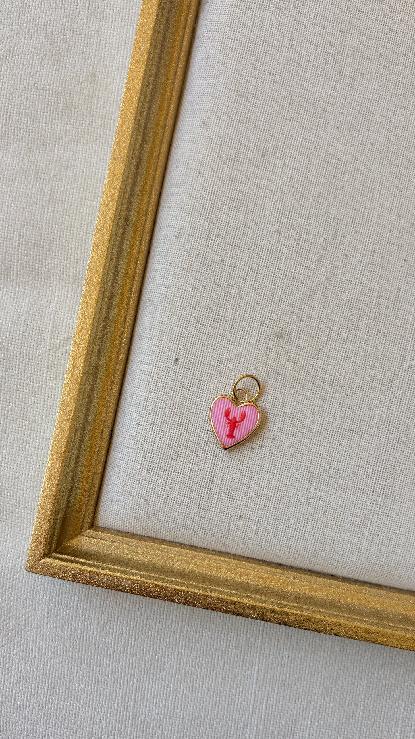 Pink Lobster Charm