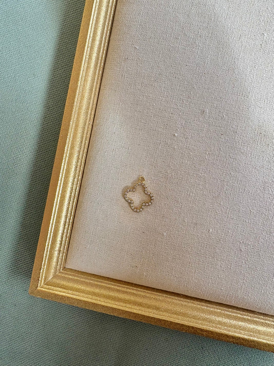 Diamond Clover Charm