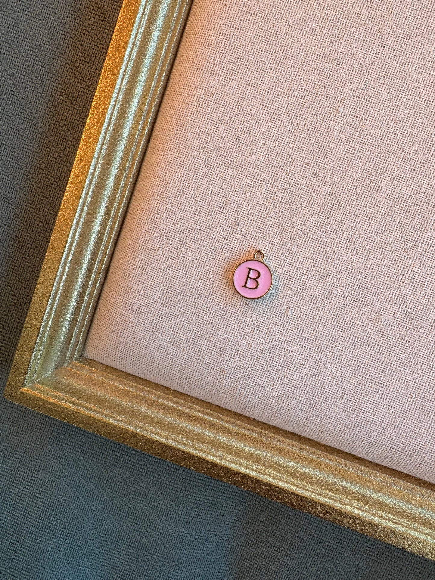 Mini Colored Initial Charm
