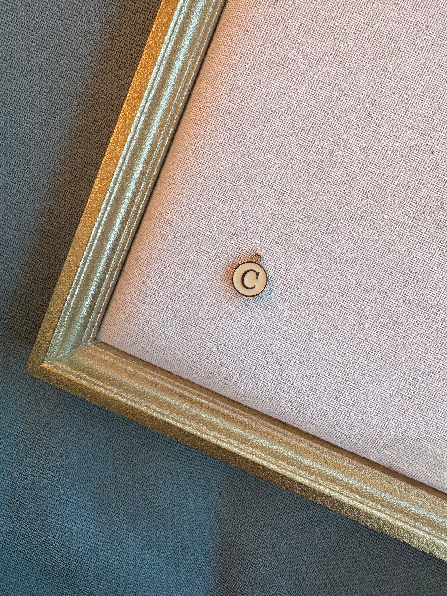 Mini Colored Initial Charm