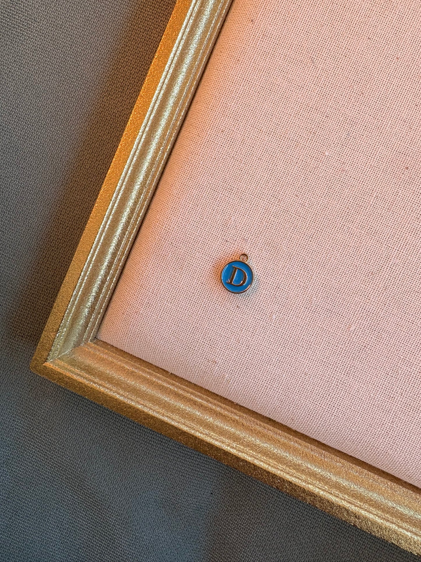 Mini Colored Initial Charm