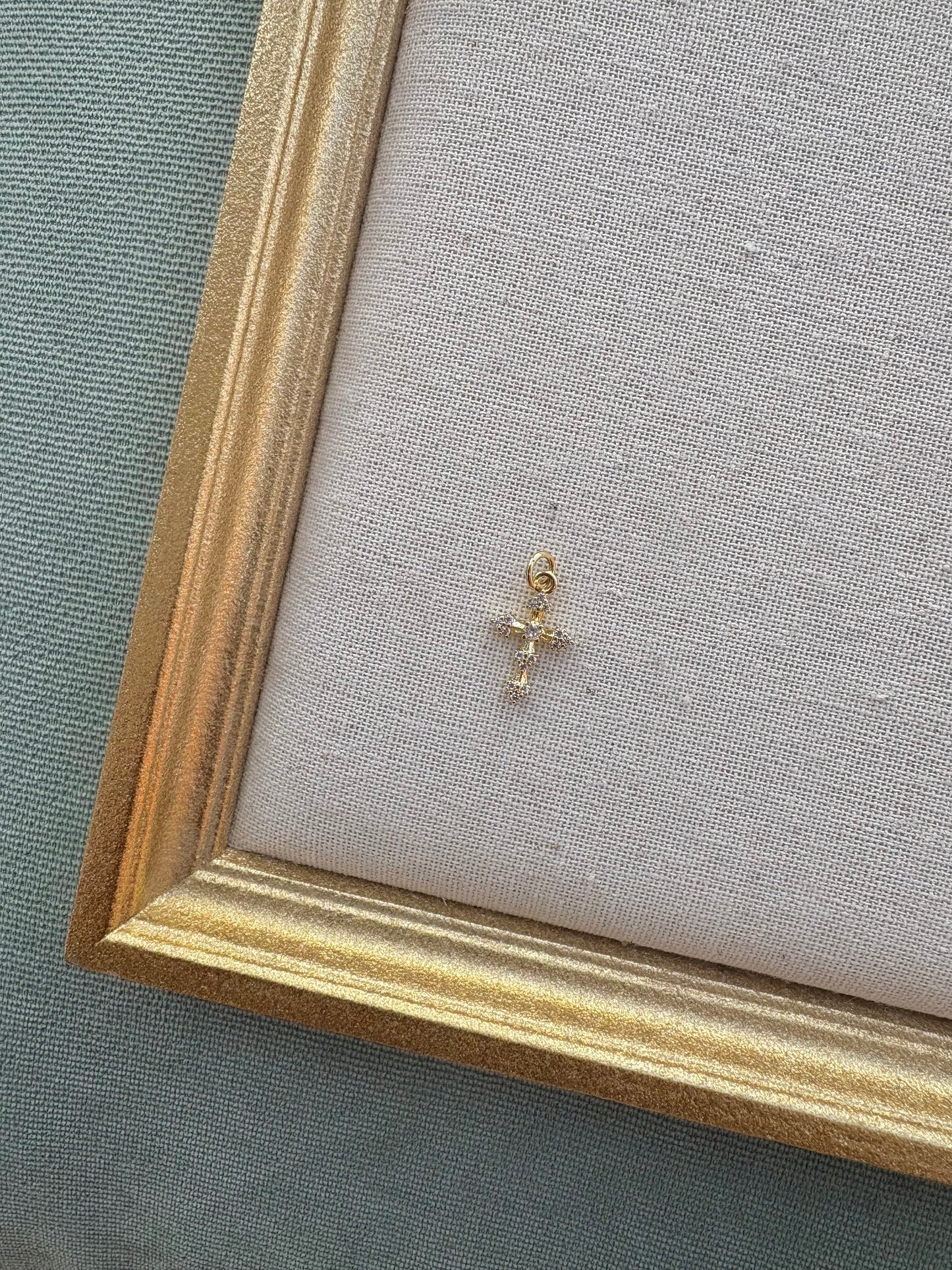 Luxe Cross Drop Charm