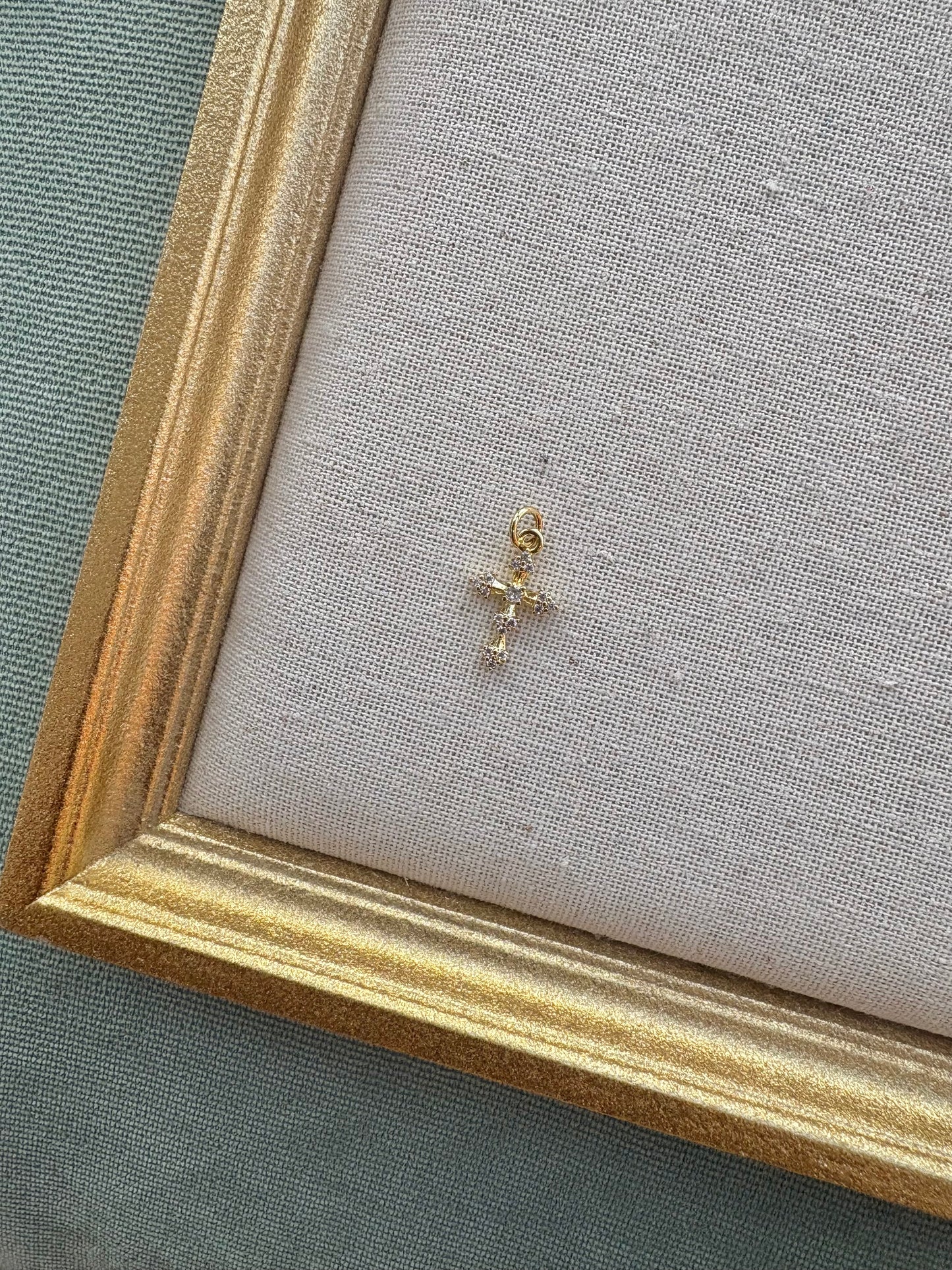 Luxe Cross Drop Charm