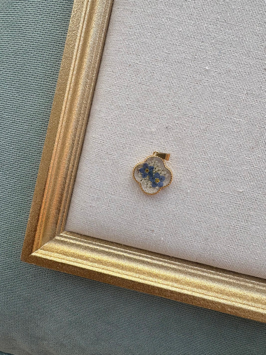 Blue Flower Pendant Charm