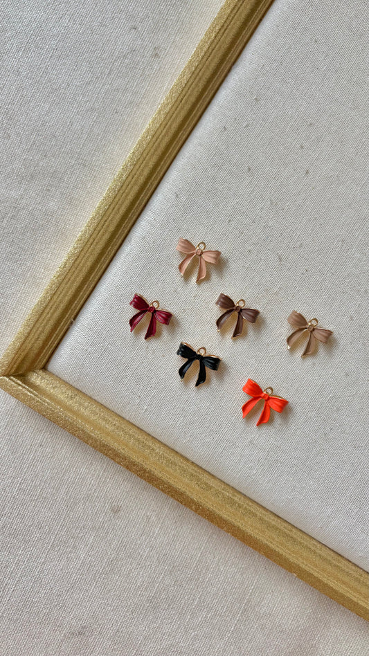 Colored Bow Charm