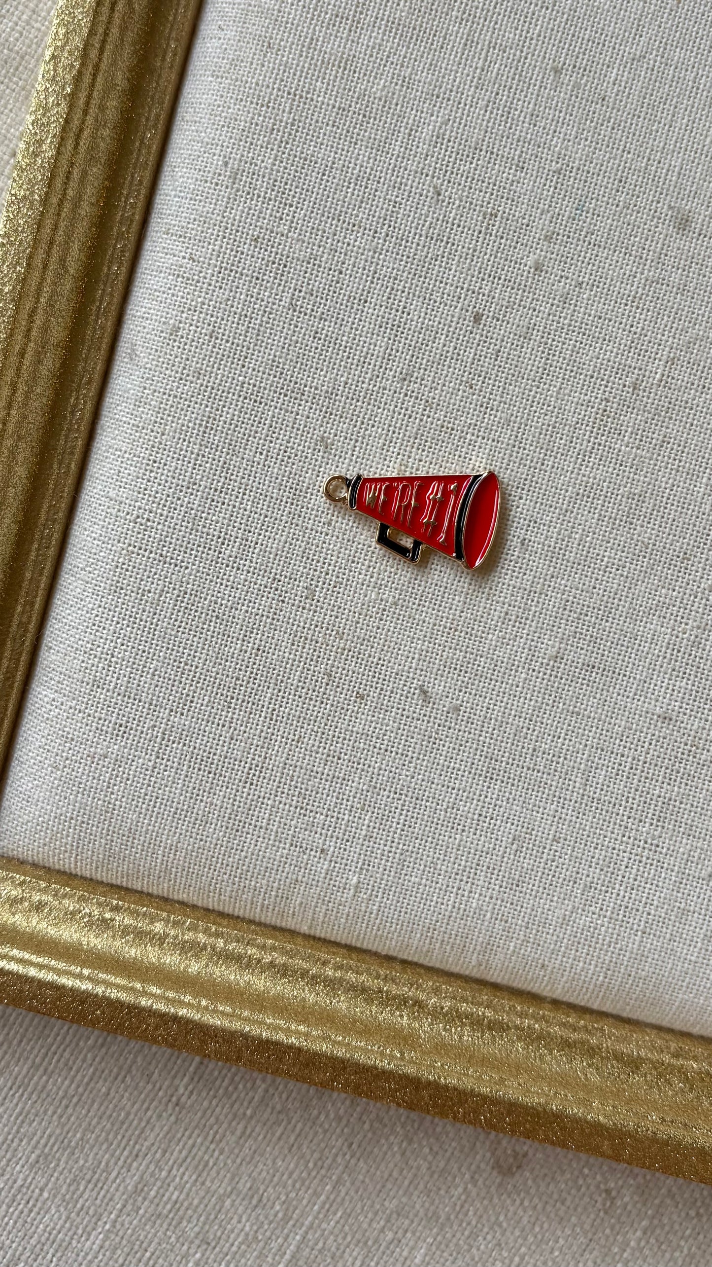 Red and Black Assorted Football Charms