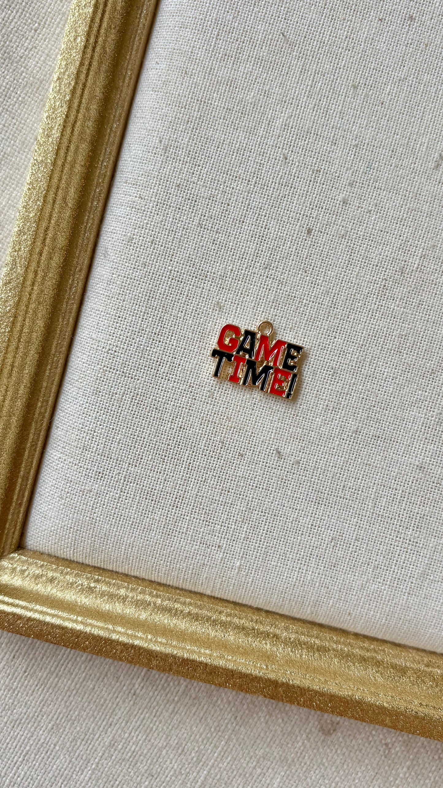 Red and Black Assorted Football Charms