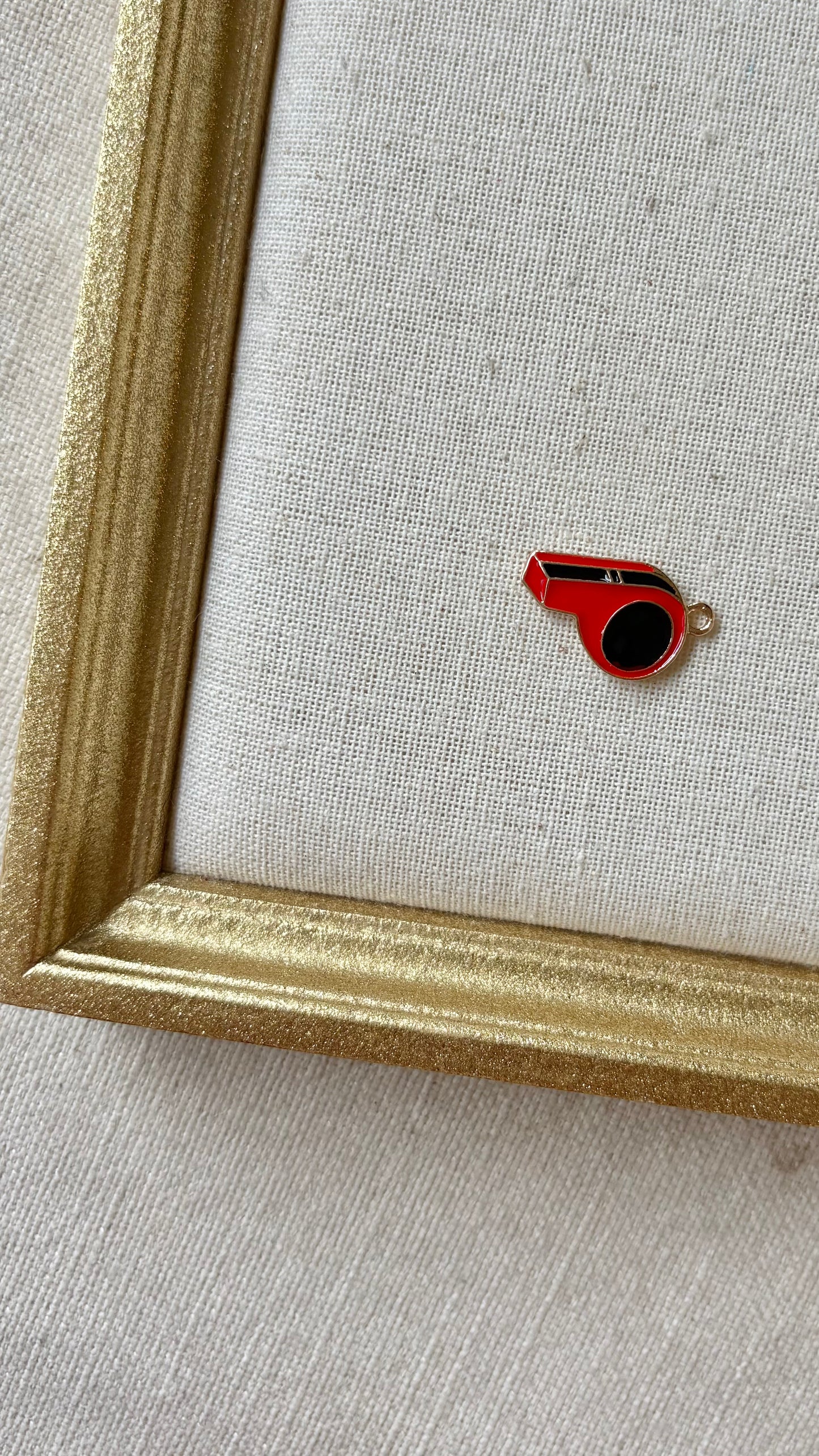 Red and Black Assorted Football Charms